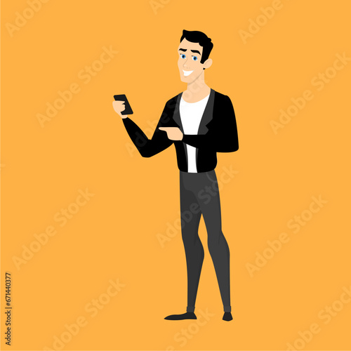 vector pose of office people doing activities businessman