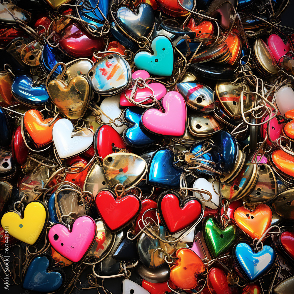 heart shaped keychains