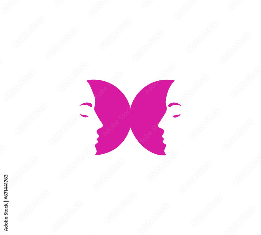 Fototapeta premium Beauty face logo design