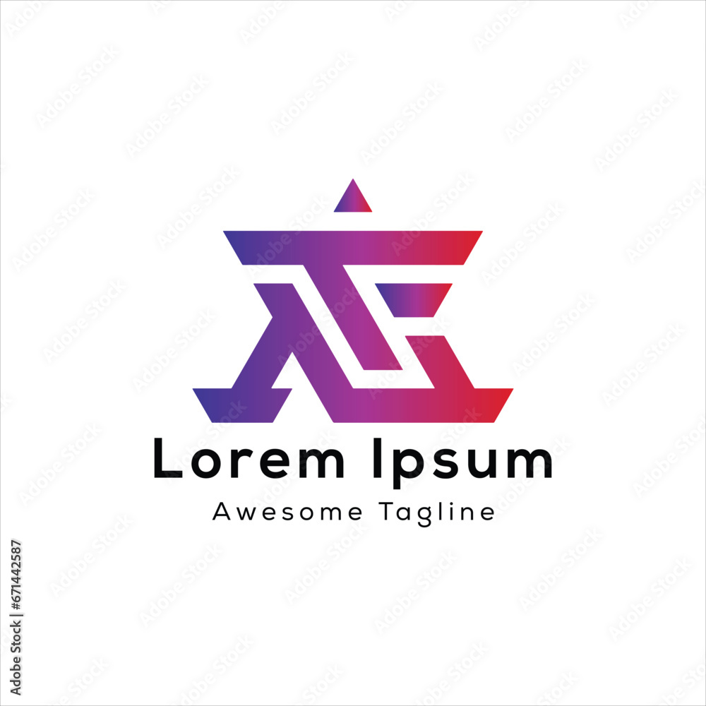 ATF letter initial creative logo design ATF letter initial creative logo design