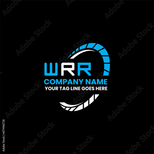 WRR letter logo vector design, WRR simple and modern logo. WRR luxurious alphabet design   photo