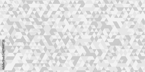 Abstract triangle Black and white Low poly abstract seamless closeup material small wall black background. surface paper vector illustration grid triangle metal tile and mosaic background.