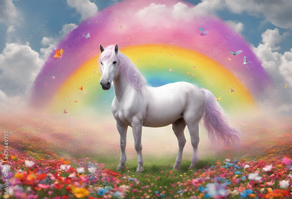 horse in the field horse in the field