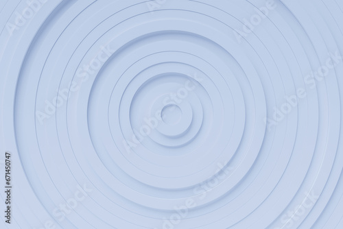 3D rendering abstract  light blue  round fractal  portal. Colorful round spiral.