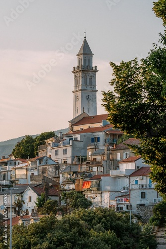 Townscape of beautiful coastal town of Novi Vinodolski in Croatia © Wirestock