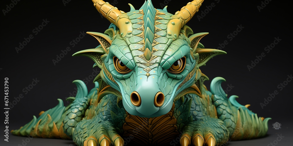 Fototapeta premium An imaginative and creative dragon