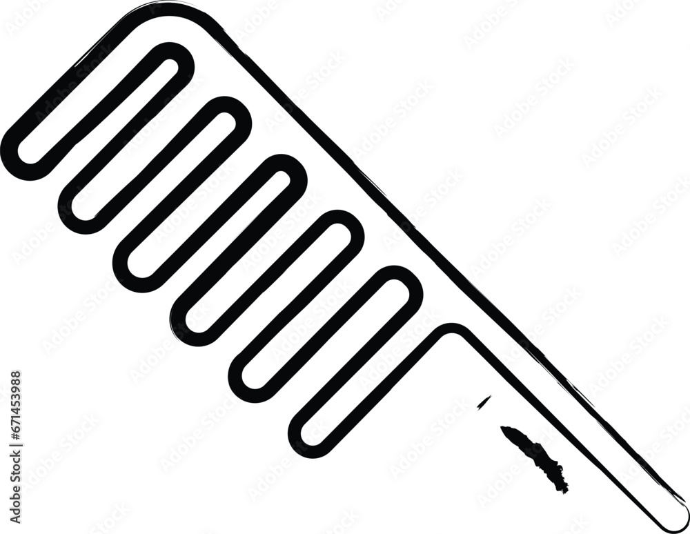 Fototapeta premium Comb hand drawn vector illustration