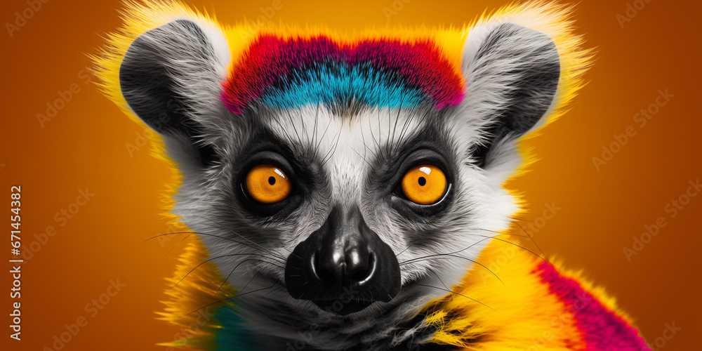 Bright and colorful animal poster. Bright and colorful animal poster.