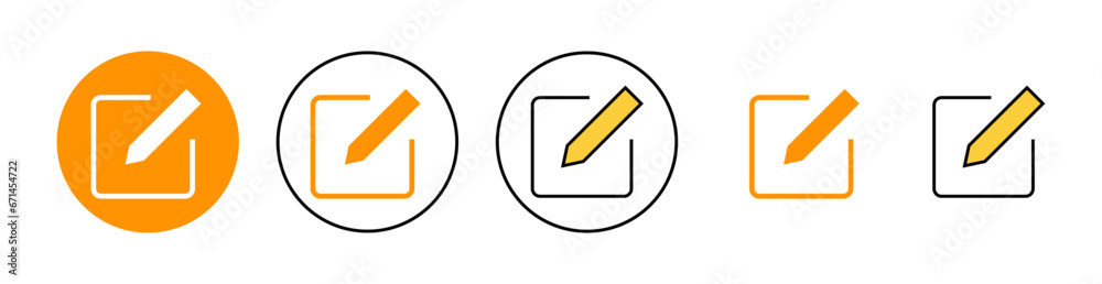 Edit icon set for web and mobile app. edit document sign and symbol. edit text icon. pencil. sign up Edit icon set for web and mobile app. edit document sign and symbol. edit text icon. pencil. sign up