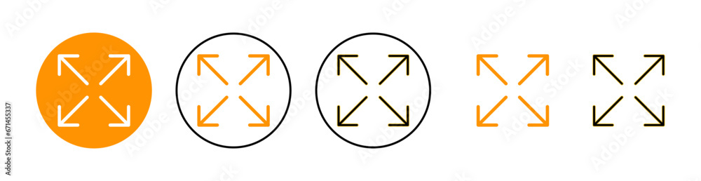 Fullscreen Icon set for web and mobile app. Expand to full screen sign and symbol. Arrows symbol Fullscreen Icon set for web and mobile app. Expand to full screen sign and symbol. Arrows symbol