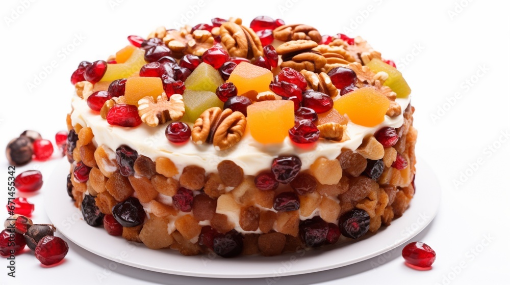 chocolate cake with cherries generated by AI chocolate cake with cherries generated by AI