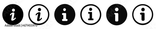 Information icon collection.  info button. info symbol flat style. 
