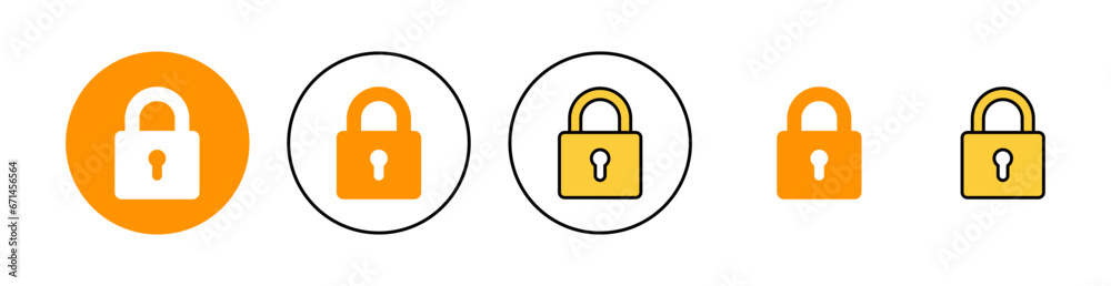 Lock icon set for web and mobile app. Padlock sign and symbol. Encryption icon. Security symbol Lock icon set for web and mobile app. Padlock sign and symbol. Encryption icon. Security symbol