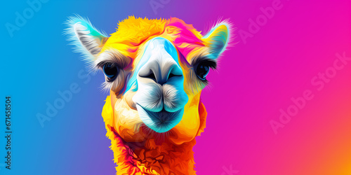 Bright and colorful animal poster.