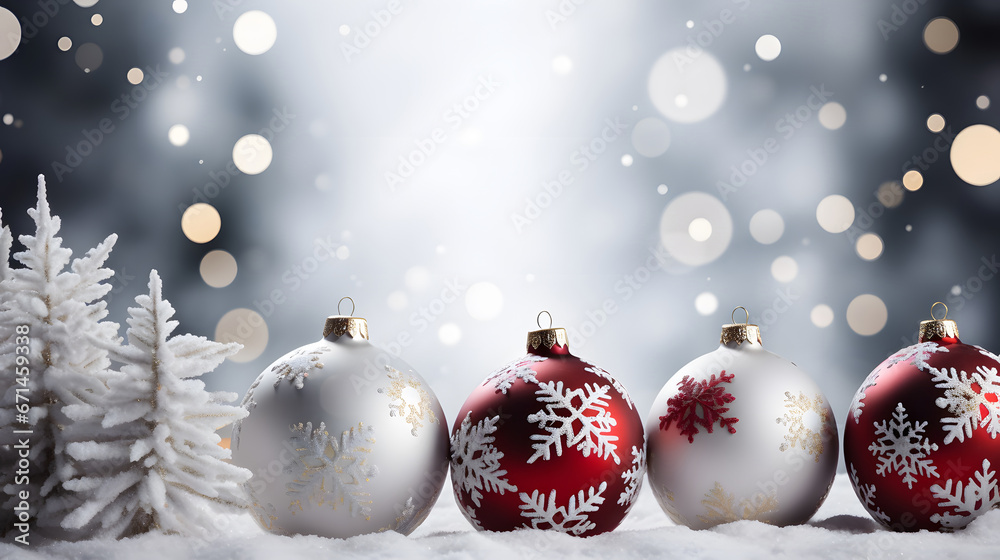 red christmas ball on snow red christmas ball on snow