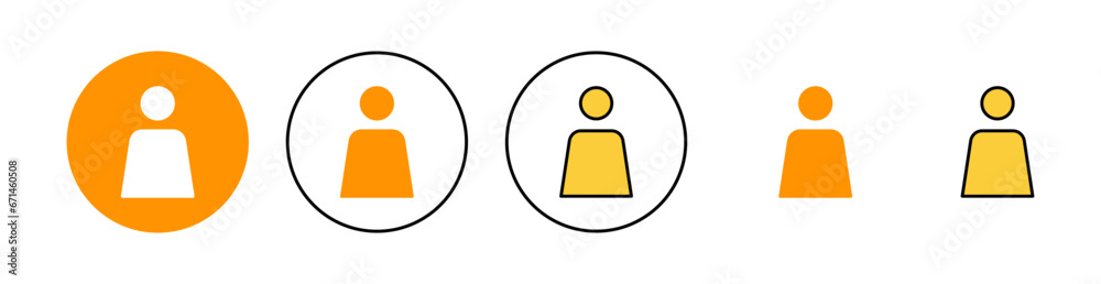 User Icon set for web and mobile app. person sign and symbol. people icon. User Icon set for web and mobile app. person sign and symbol. people icon.