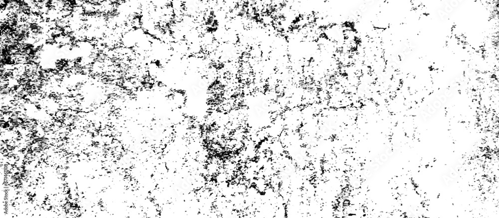 Black and white Dust overlay distress grungy effect paint. Black and white grunge seamless texture. Dust and scratches grain texture on white and black background.	
