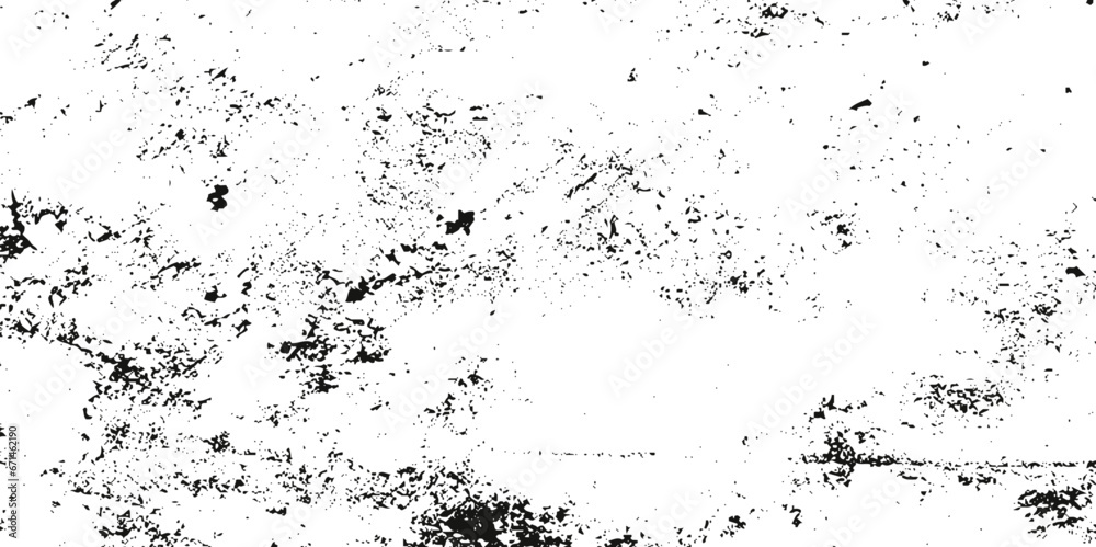 Black and white Dust overlay distress grungy effect paint. Black and white grunge seamless texture. Dust and scratches grain texture on white and black background.	
