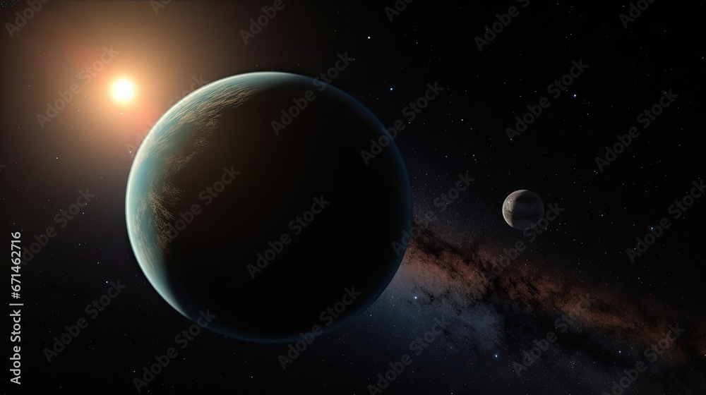 Obraz premium Sunrise over planet Earth