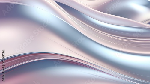 Chrome Metal Wave Background