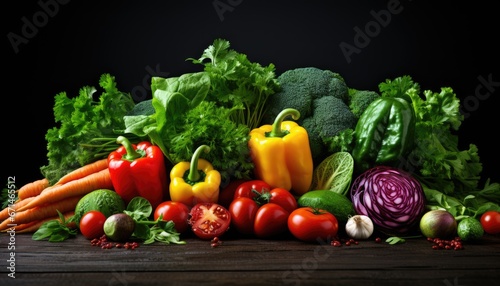 Embodying the Concept of Healthy Eating with Fresh Vegetables for Optimal Well-being