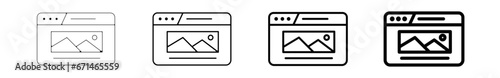Icones pictogramme symbole Fenetre ordinateur interface site web image