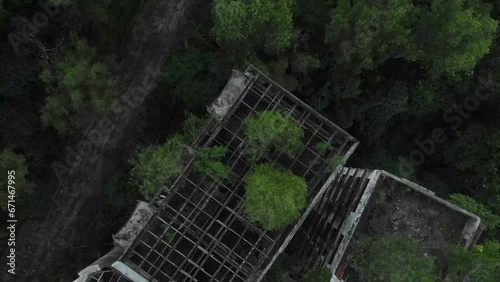 Flying over Highland Towers condominium in Taman Hillview, aerial photo