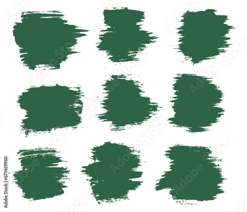Green grungy hand painted vector background