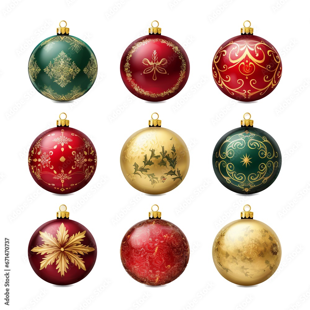 Christmas balls, ornament collection, christmas, festive decoration, winter, christmas celebration, christmas tree embellishments, generative ai Christmas balls, ornament collection, christmas, festive decoration, winter, christmas celebration, christmas tree embellishments, generative ai