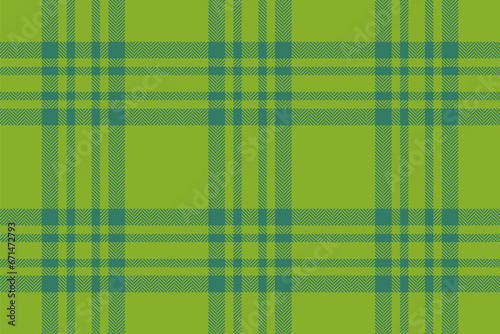 Pattern background check of tartan fabric textile with a seamless plaid texture vector.