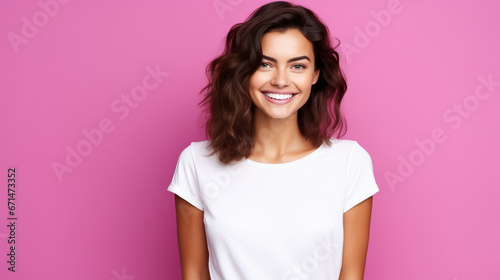 Portrait of a young smiling woman