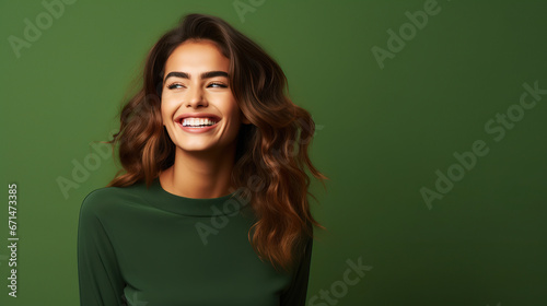 Portrait of a young smiling woman