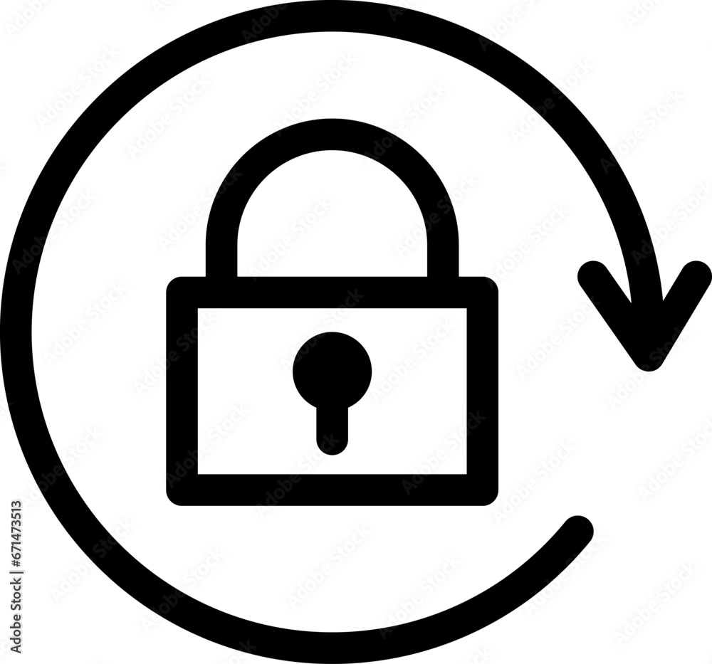 screen rotation lock icon. screen rotation lock icon.