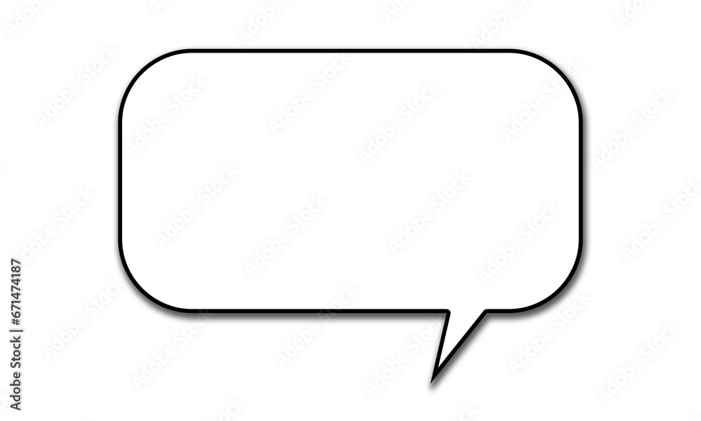 Bocadillo vacío de una charla o conversación. Bocadillo vacío de una charla o conversación.