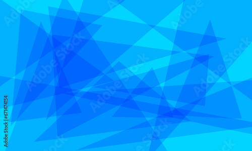 Fondo de triángulos superpuestos de color azul brillante.