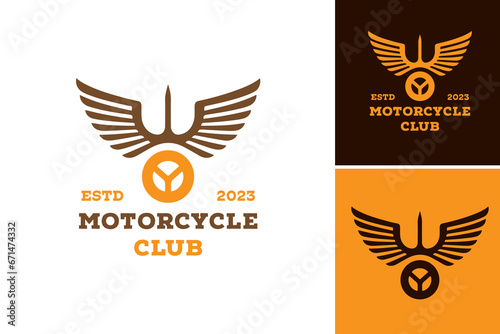 "The Motorcycle Club Logo" is a design asset suitable for creating logos for motorcycle clubs. It is perfect for creating a distinctive and visually appealing emblem