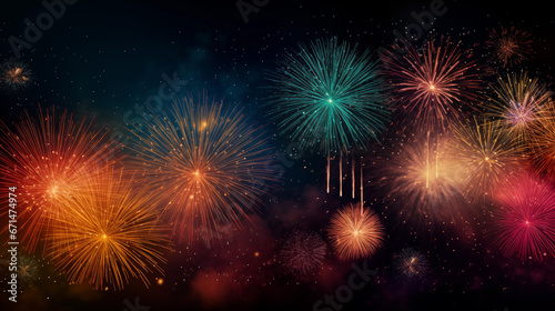 Colored fireworks