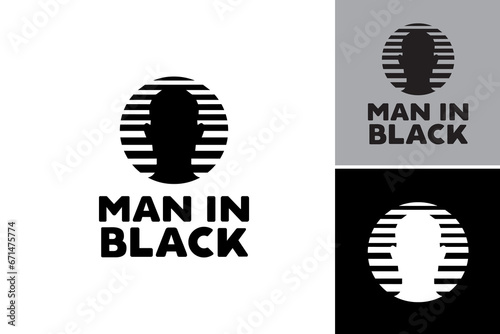 The "Man in Black Logo" is a versatile design asset featuring a silhouette of a man dressed in black. It is suitable for various projects including branding, apparel, and promotional materials.