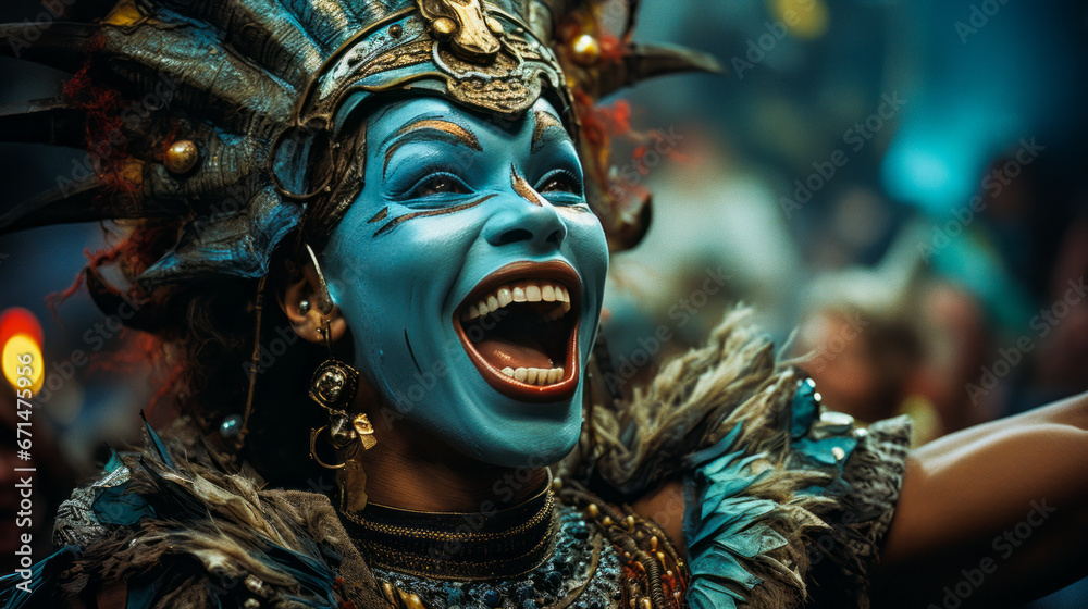 Jubilant crowds and floats at Rio Carnival, Brazil. Jubilant crowds and floats at Rio Carnival, Brazil.