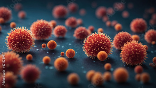 Viral disease, virus in the blood coronavirus in the blood infectious disease, pandemic and global health