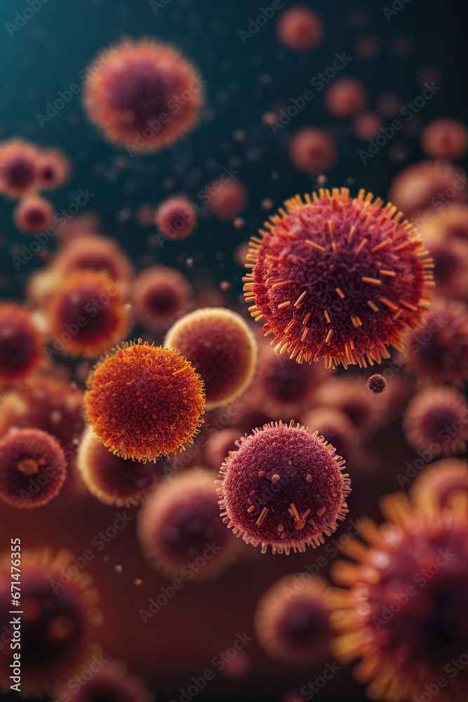 3d representation of microscopic pathogens 3d representation of microscopic pathogens