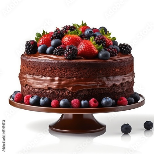 Chocolate Cake w Berries