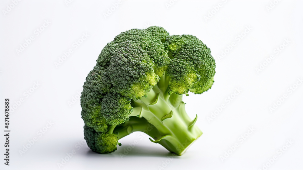 A broccoli on a white background A broccoli on a white background