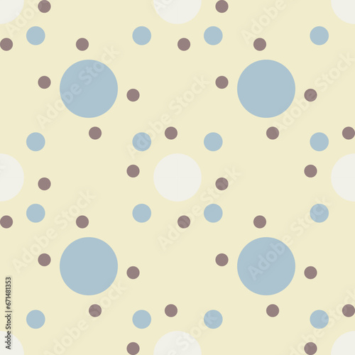 Simply dots seamless polka dots pattern isolated on white background. Theme of the St. Patrick Day.