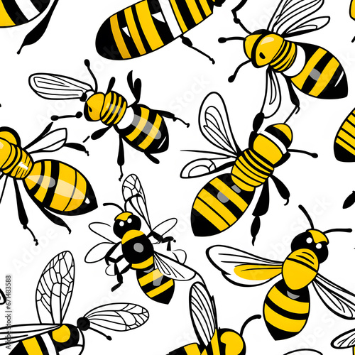 little bees, AI-Generatet © Dr. N. Lange