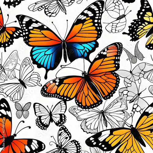 colorful butterfly  AI-Generatet