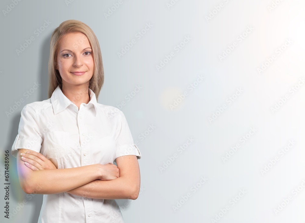 Happy young confident business woman posing Happy young confident business woman posing