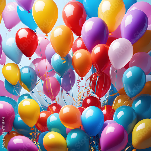 colored balloons  AI-Generatet