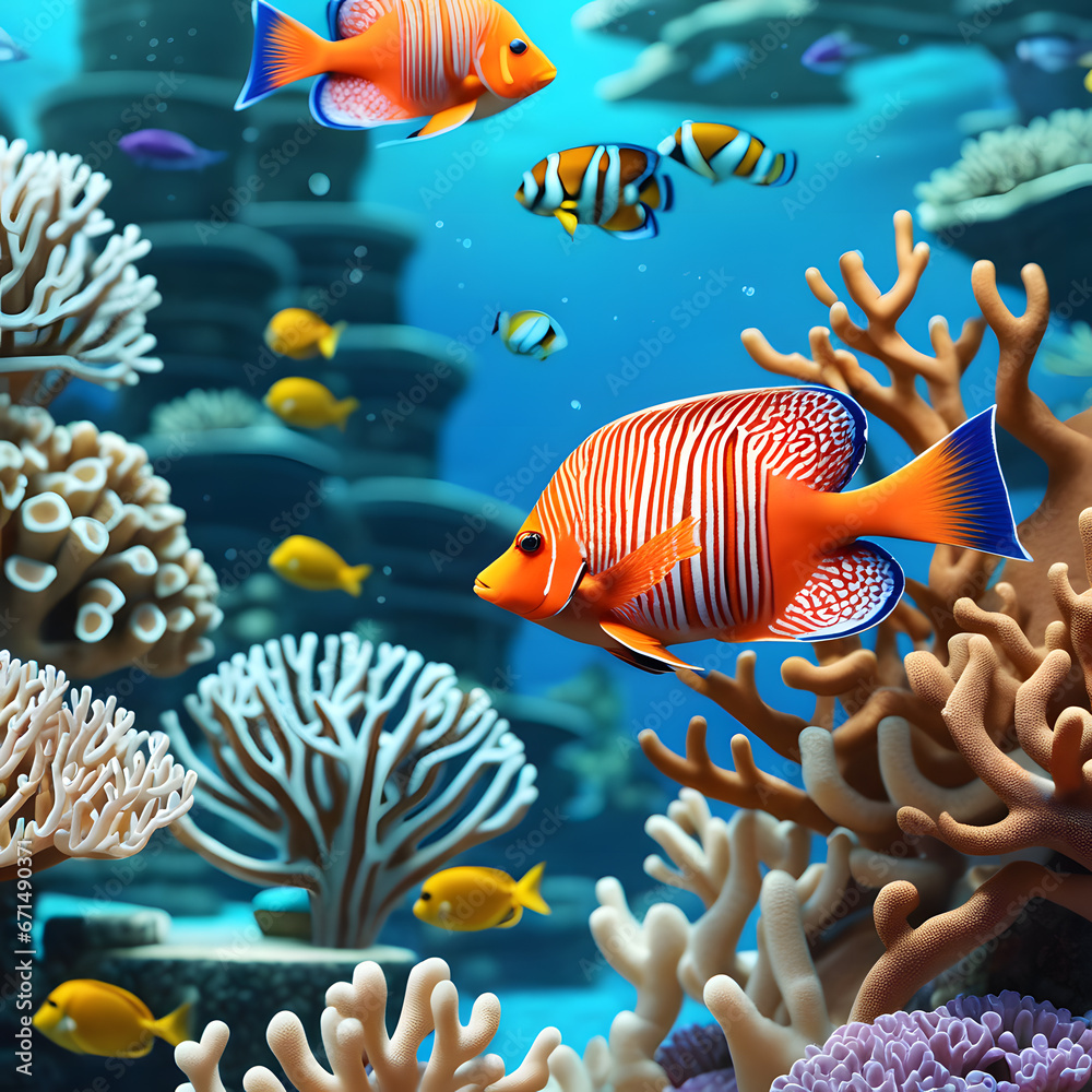 Fototapeta premium coral reef, AI-Generatet