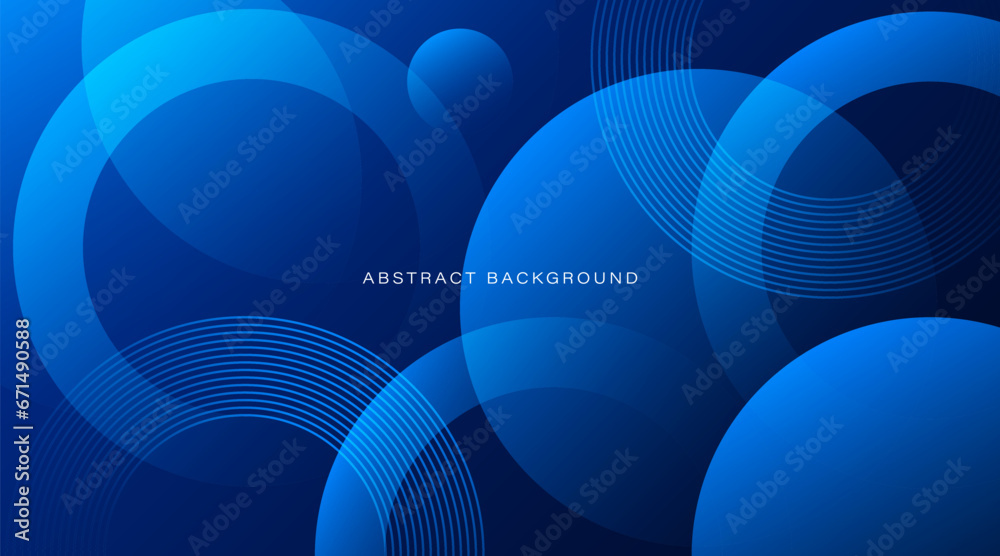 Abstract blue gradient circle shape background. Dynamic shapes composition. Minimal geometric. Modern graphic design elements. Futuristic concept. Suit for banner, brochure, flyer, poster, website - obrazy, fototapety, plakaty 